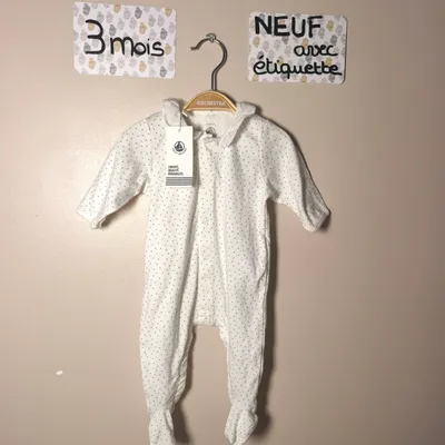 Pyjama coton petit bateau taille 3 mois